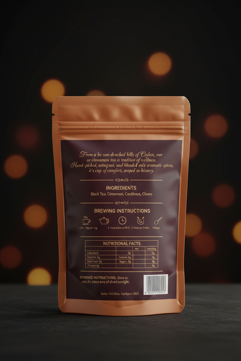 Kattar Cinnamon Tea Back