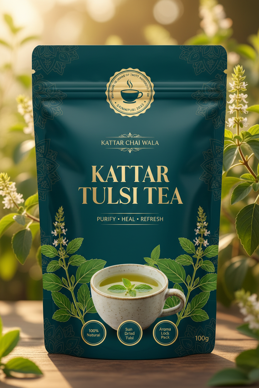 Kattar Tulsi Tea Front